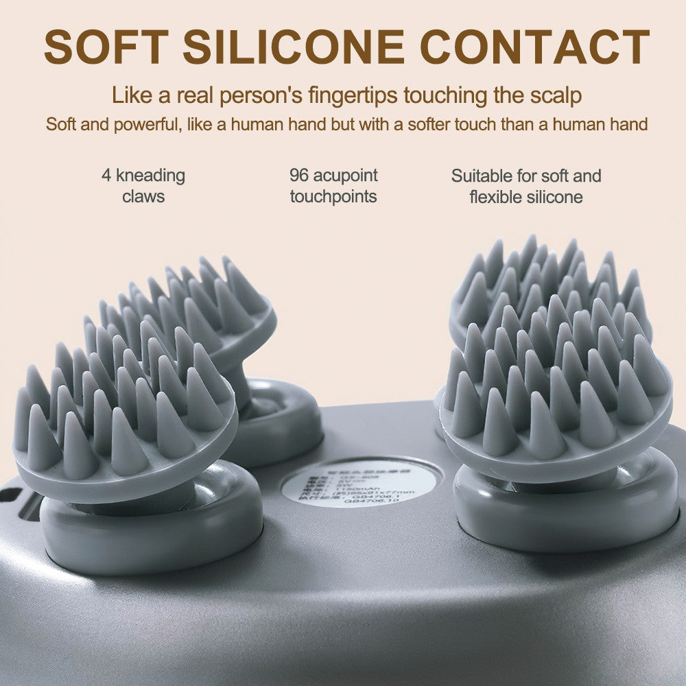 Electric Scalp Massager – Deep Kneading Relaxation | IPX7 Waterproof | 3 Massage Modes | Cordless Handheld Scalp & Body Massager