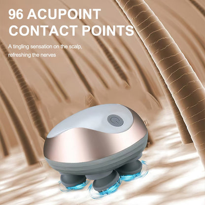 Electric Scalp Massager – Deep Kneading Relaxation | IPX7 Waterproof | 3 Massage Modes | Cordless Handheld Scalp & Body Massager